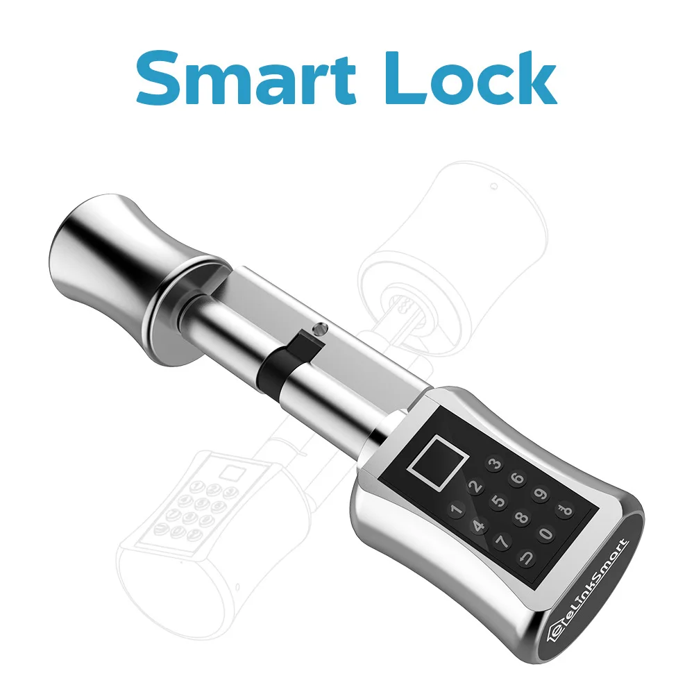 Fingerprint Lock Password Smart Door Lock Electronic Cylinder Biometric Fingerprint Smart Door Locks Security Magnetic Key Lock