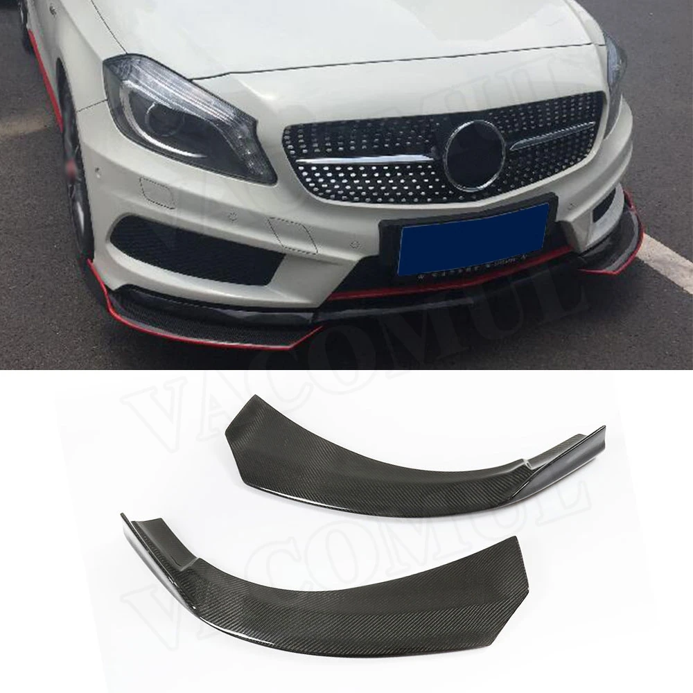 Передние щитки для бампера из углеродного волокна спойлеры Benz A класса W176 A180 A200 2013