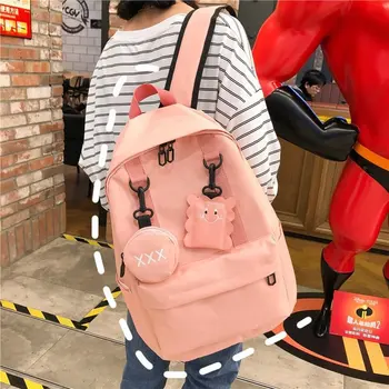 

Ladies Backpack Single Shoulder Bag Designer Classic Student Black Fashion Backpacks for Teenage Girls Mochila Rucksack