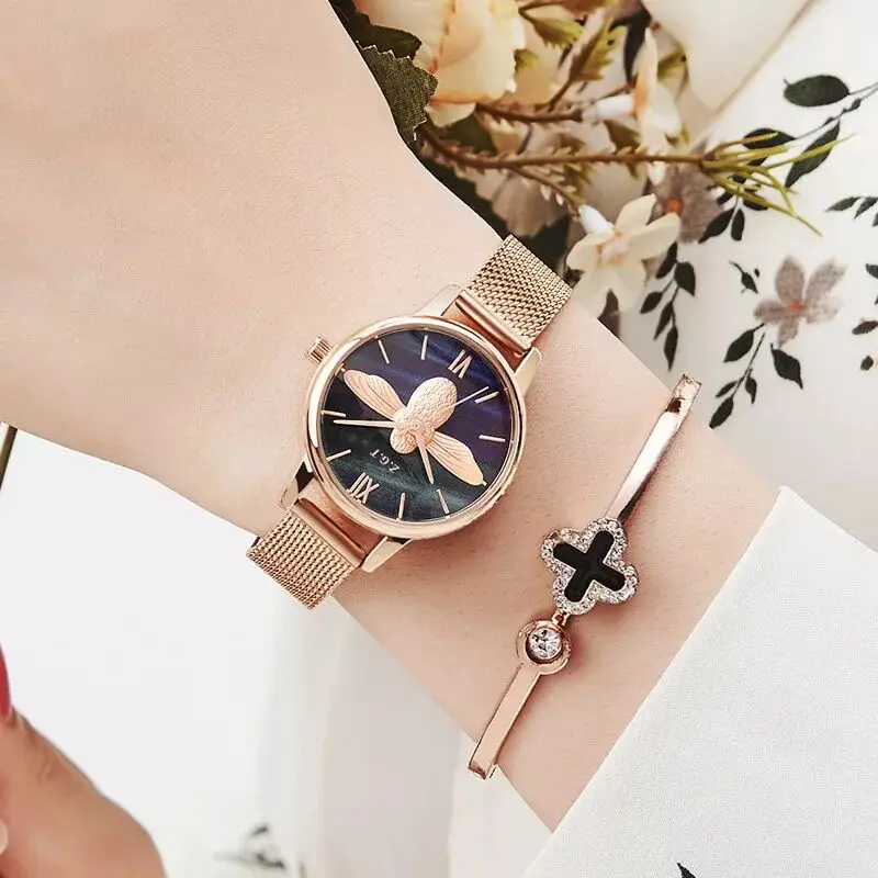

Luxury Rose Gold Women Watches Waterproof Dress Ladies Watch Bracelet Casual Wrist Watch Female Clock zegarek damski reloj mujer
