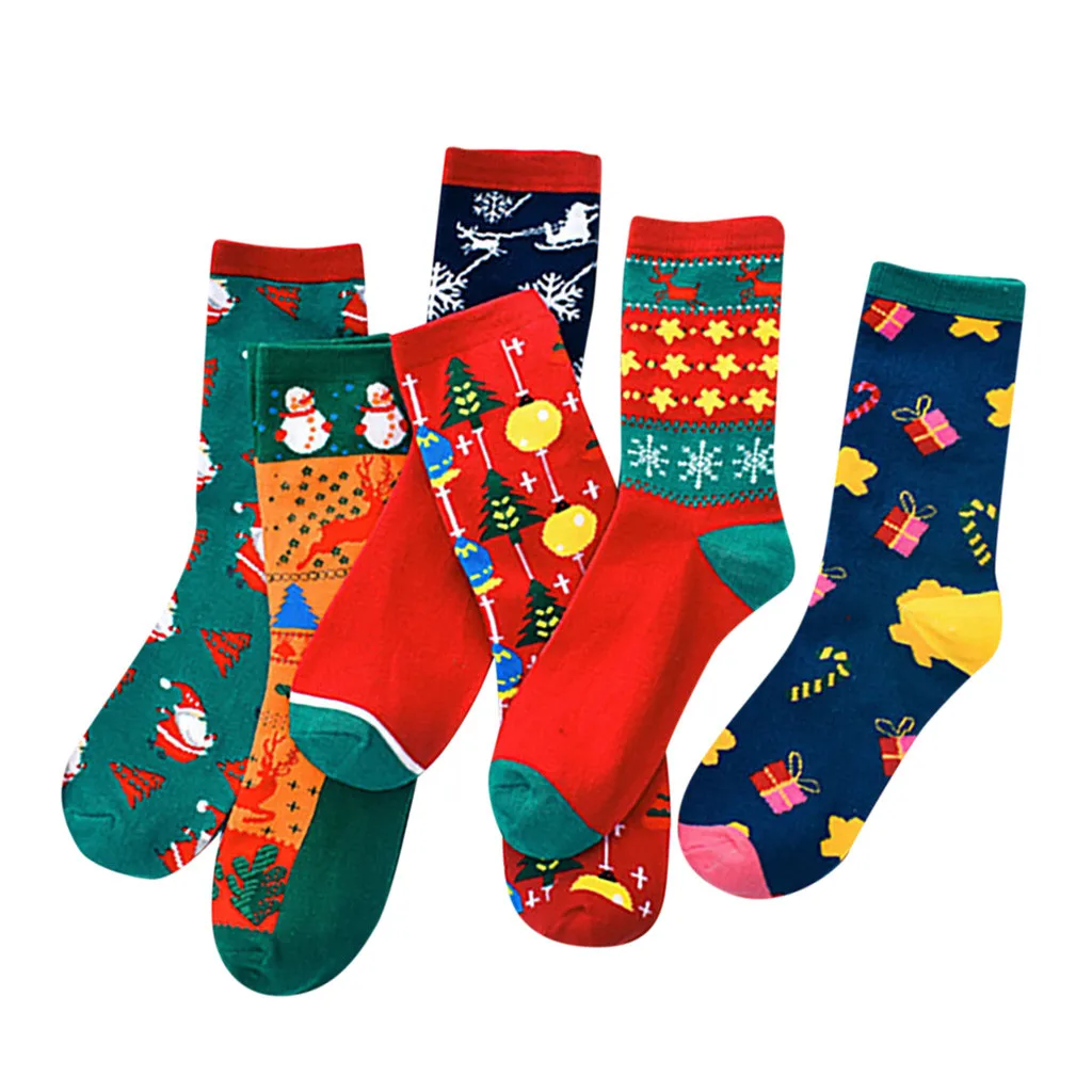 Теплые зимние короткие носки с животными для женщин; Забавные милые хлопковые зимние Нескользящие забавные носки# j8