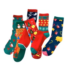 Теплые зимние короткие носки с животными для женщин; Забавные милые хлопковые зимние Нескользящие забавные носки# j8