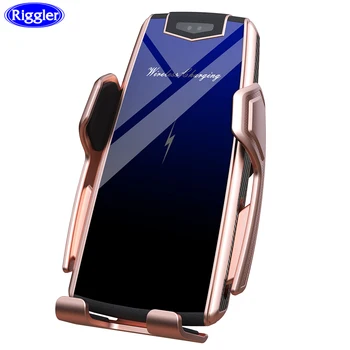 

Qi Wireless Phone Car Holder Charger Smart Sensor Fast Charging Mount foriphone 11pro 11 XR XS for Huiawei P30pro Mate30pro
