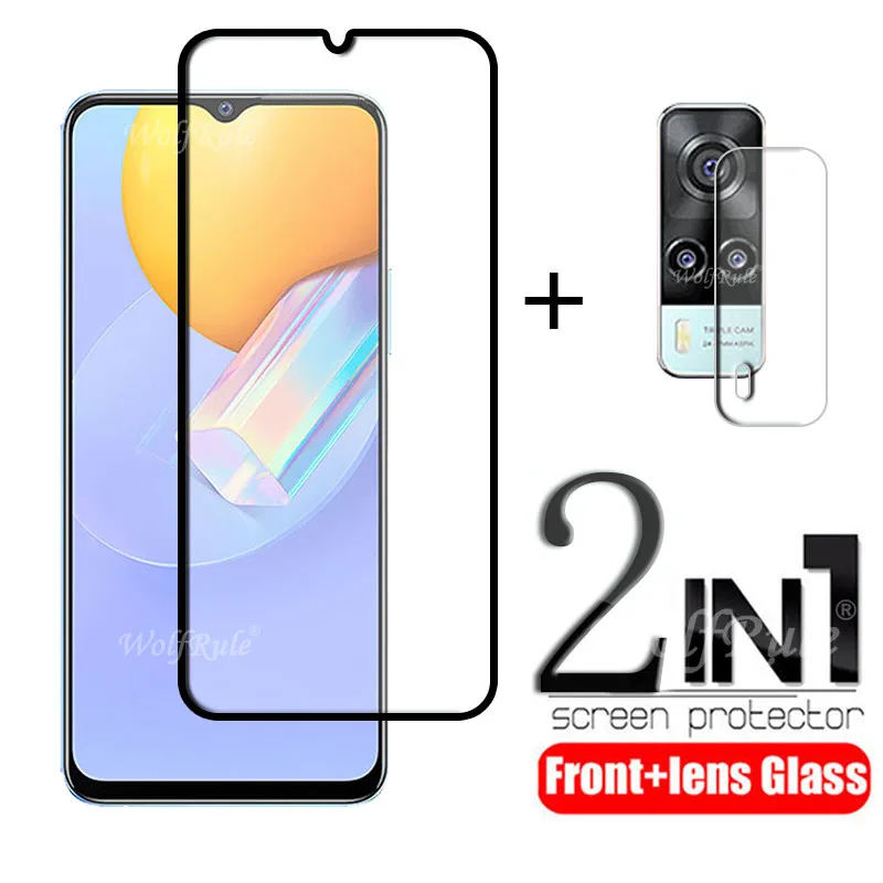 Volledige Cover Glas Voor Vivo Y31 Glas Voor Vivo Y31 Gehard Glas Flim Beschermende Screen Protector Voor Vivo Y31 Lens glas 6.58