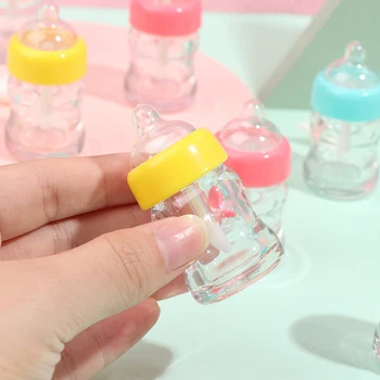 

5Pcs Empty Lip Gloss Tube Containers Clear Refillable Lip Balm Pacifier Bottles