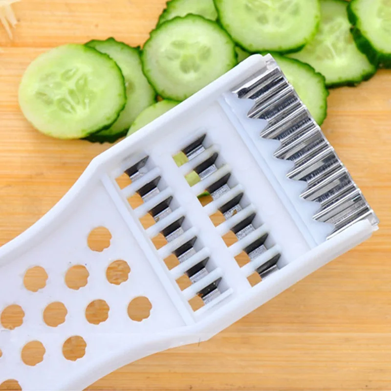 Multifunction Cucumber Slicer Salad Crusher Cheese Fruit Carrot Cutter  Grater Modern Family Kitchen Tool