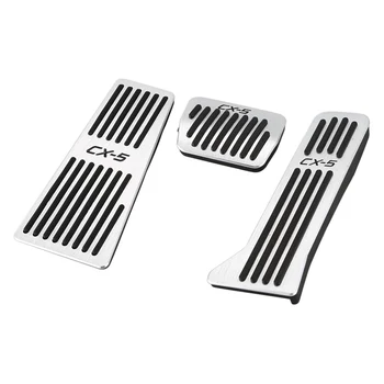 

For Automatic File Mazda Cx5 Cx-5 2017 2018 Car Accelerator Oil Footrest Pedal Plate Throttle Brake Treadle Interior Accessories