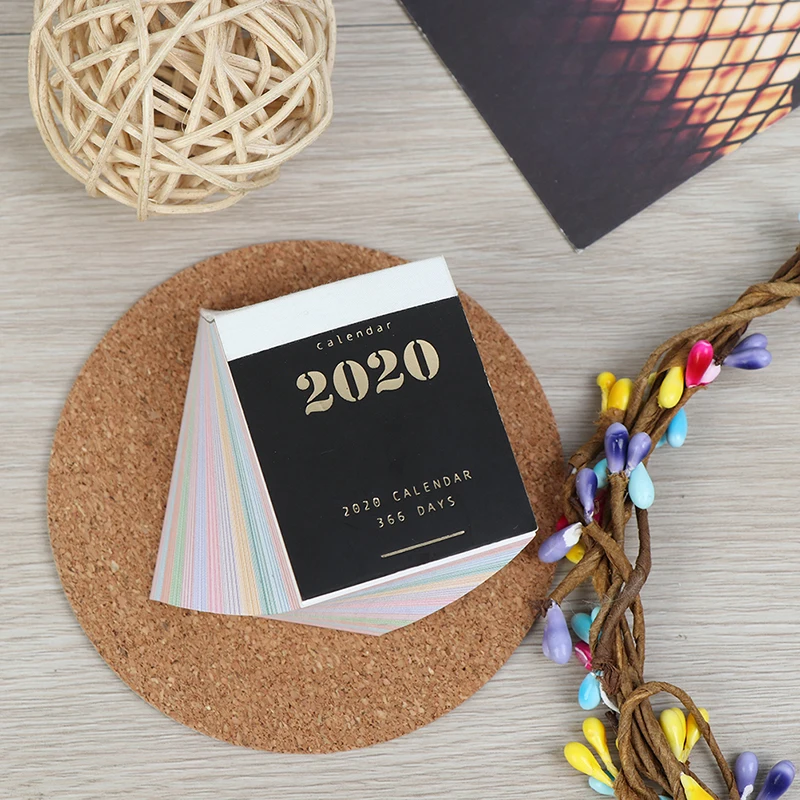 Creative Colorful Planet Calendar Wall Sticker Mini Portable Calendars Daily Table Planner.09~.12