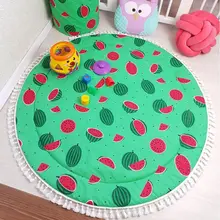 Детский Придверный коврик для ползания, Детский круглый игровой коврик, моющийся нескользящий коврик для спортзала, E65D