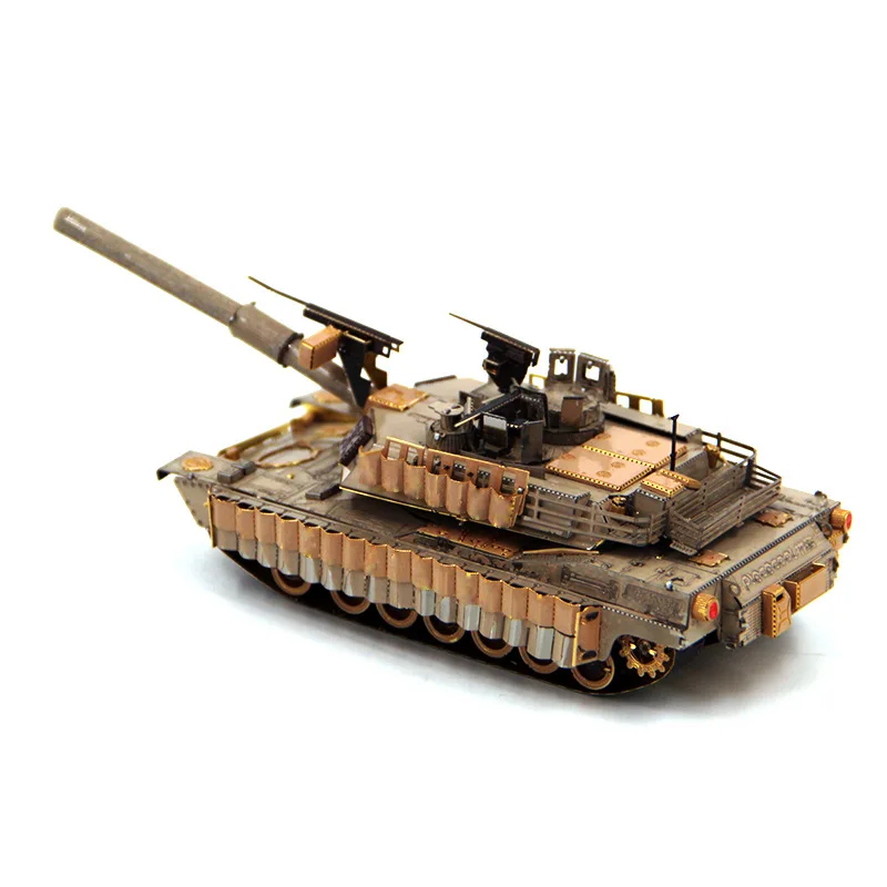 Сдельные 3D металлические головоломки M1A2 Abrams Танк модель игрушки DIY военная модель