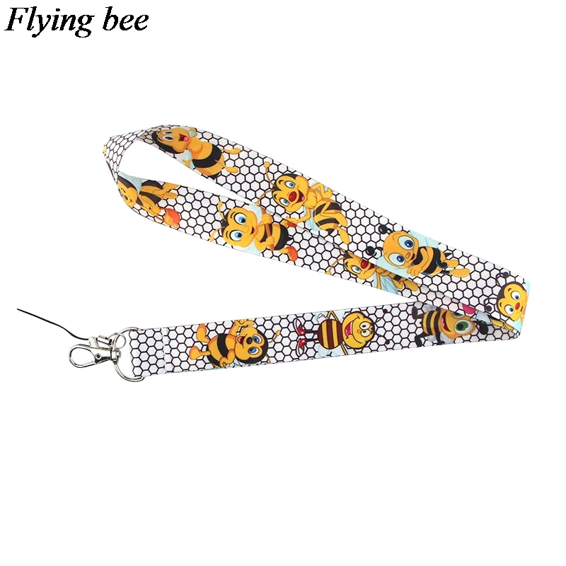 Flyingbee креативный брелок с пчелами мультяшный милый ремешок для телефона женский