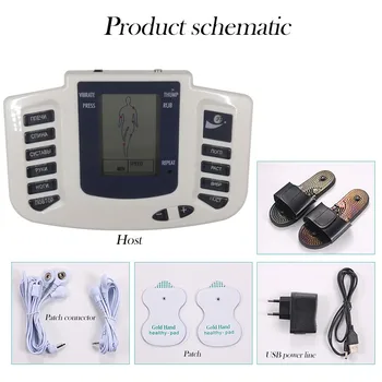 

Digital Physiotherapy Meridian Acupuncture Multi-function Therapy Massage Instrument Household Electronic Pulse Massager G823
