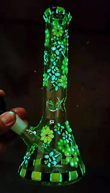 8 Glow in the Dark Ghost Bong - BudSphere