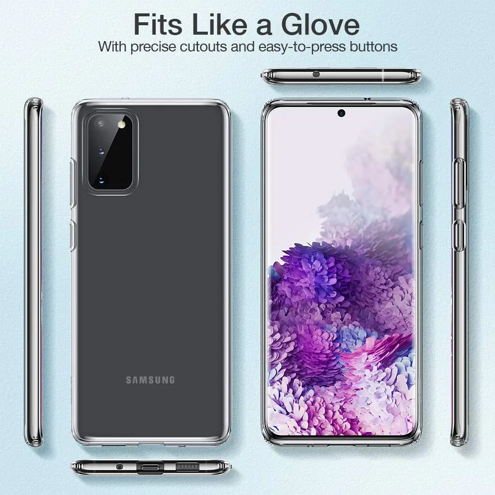 Transparent Silicone Phone Case for Samsung Galaxy S20 S21 FE Plus Ultra S20FE S21FE S21Plus S21Ultra 5G Soft Clear Back Cover