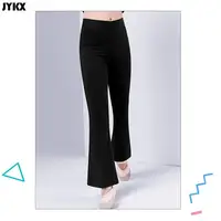 Children's Pants Dance Pants Practice Boys And Girls Slim Cotton Latin Dance Jazz Dance Black Bell Bottom Trousers 5
