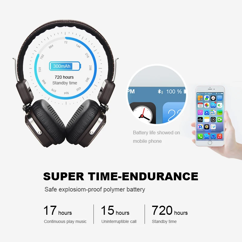 Беспроводной наушники Bluetooth гарнитура 4 1 Металл стерео с микрофоном для iPhone Xiaomi