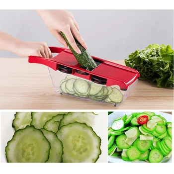 

Multifunctional Vegetable Cutter Mandoline Slicer Fruit Potato Peeler Carrot Grater Kitchen Accessories Basket Vegetable Slicer