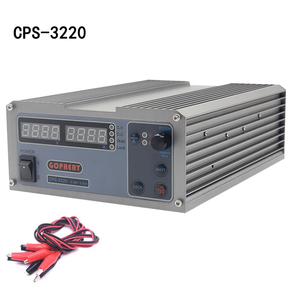 

CPS-3220 Precision Compact Digital Adjustable DC Power Supply OVP/OCP/OTP 32V 20A 0.01V/0.01A