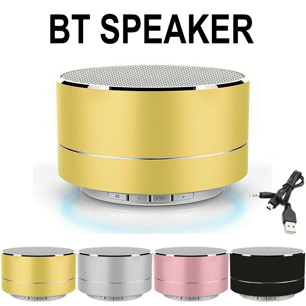 Mnin-altavoces portátiles con Bluetooth, subwoofer, MP3 pies, altavoz inalámbrico, caja de Metal para cine en casa