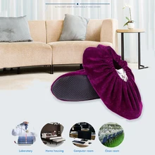 1 пара; нескользящие утолщенные многоразовые плюшевые бахилы; Домашние противоскользящие пылезащитные Бахилы для студентов и взрослых