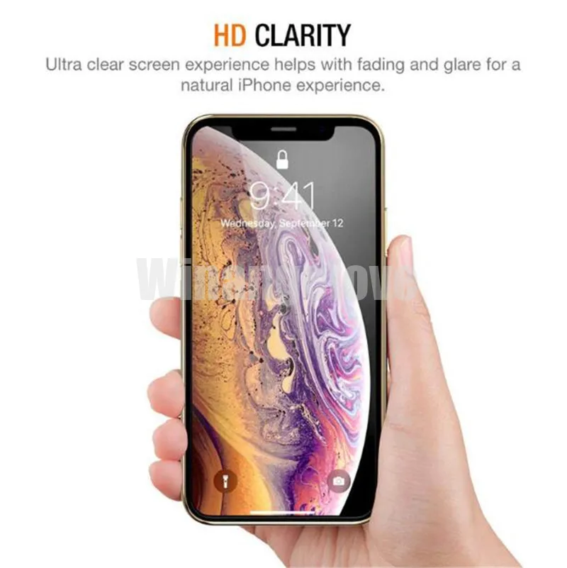 500 шт для iPhone 11 Pro Max закаленное стекло для iPhone X XS XR 8 Защитная пленка для экрана для iPhone 7 7 Plus 6 6S 0,3 мм 2.5D 9H