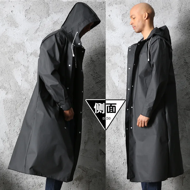Adult Raincoat Jacket Protective Fashion men and women Hiking Fishing Transparent Thick Poncho Rain Gear