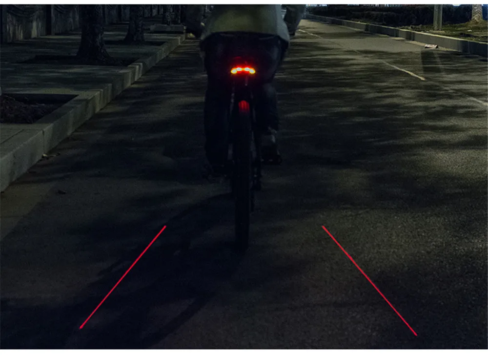 New Bicycle Lights USB Rechargeable Tail Light LED Warning Rear Lights Cycling Smart Wireless Remote Control Turn Signal