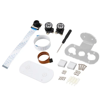 

for Raspberry Pi Camera Kit 130 Degree Night Vision Camera + Infrared/Heatsinks/FFC for Raspberry Pi 4 Model B /3B+/Zero
