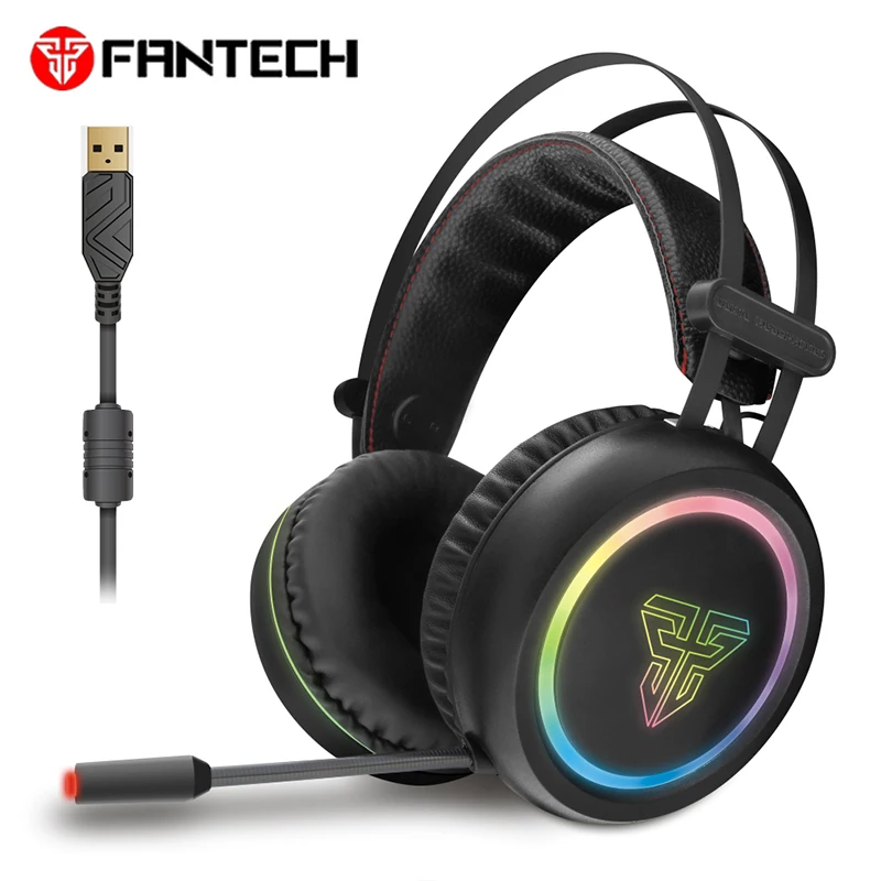 Fantech профессиональная игровая гарнитура наушники с подсветкой глубокий бас