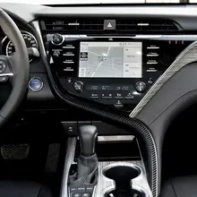 Замена для Toyota Camry- углеродное волокно управления Panle декоративное покрытие защитная накладка наклейка