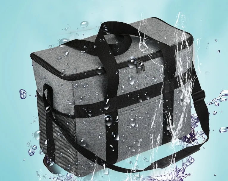 24L Large Thermal Food Cooler Bag Insulated Large Capacity Multi-function Lunch Box bolsa wine cans cooler bag picknick coolers