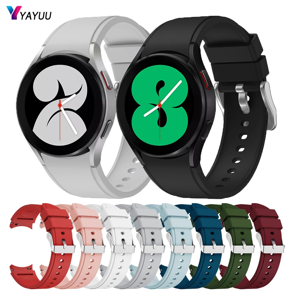 YAYUU мягкий силиконовый спортивный ремешок для Samsung Galaxy Watch 4 40 мм 44 мм/4