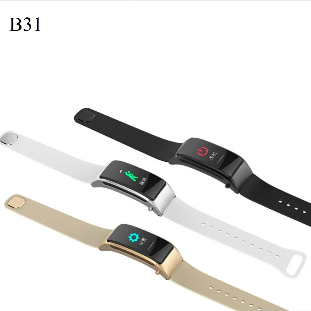 

B31 Smart Band Colorful Screen Bluetooth Headset Talk Smart Bracelet Blood Pressure Heart Rate Monitor Fitness Tracker Wristband