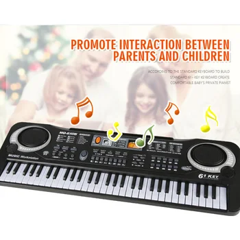 

Toy Musical Instrument 61 Keys Digital Music Electronic Keyboard Keys Board Electric Piano Children Gift US Plug EU Plug