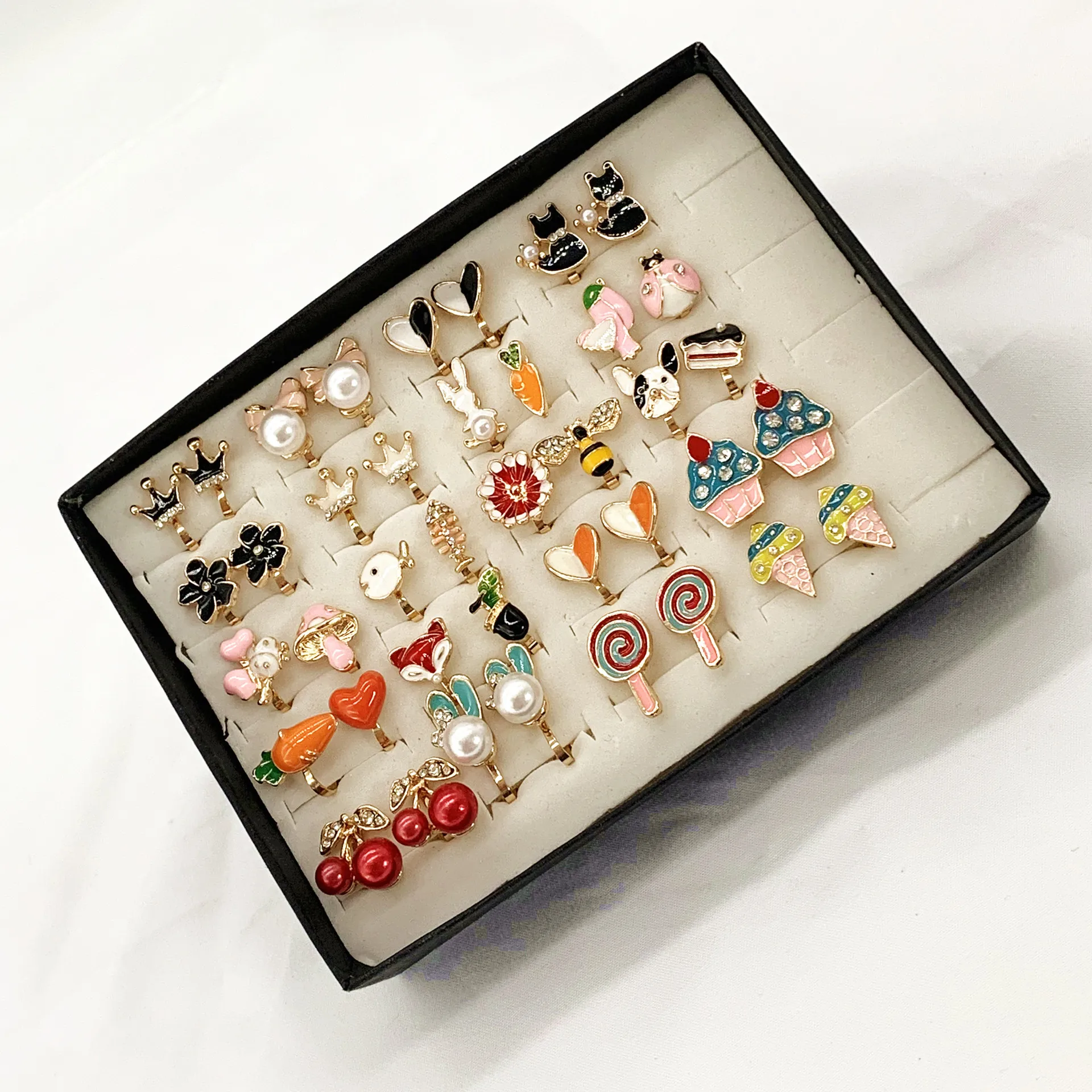 Cartoon Clip on Earrings Ear Clip For Girl Kids