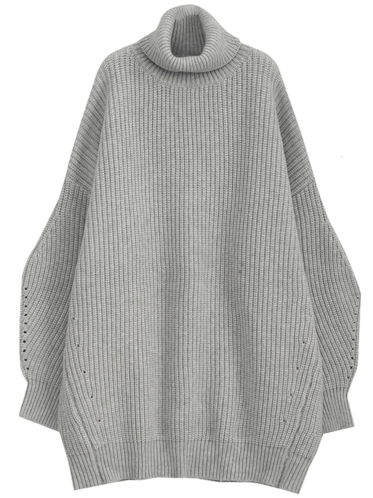 TVVOVVIN Europe Pullover Sweaters Women Turtleneck Winter New Fashion Ladies Sweaters Solid Color Women Clothing B256