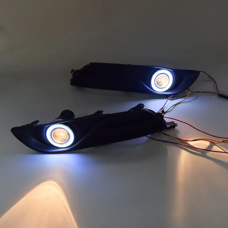 

Suitable for 13-15-Nissan New SYLPHY Daytime Running Lamp Modified LED Daytime Running Lamp Fog Lamp Angel Eyes