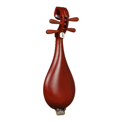 Traditional Liuqin Lignum Vitae Liu Qin Chinese Lute Mandolin Red Sandalwood