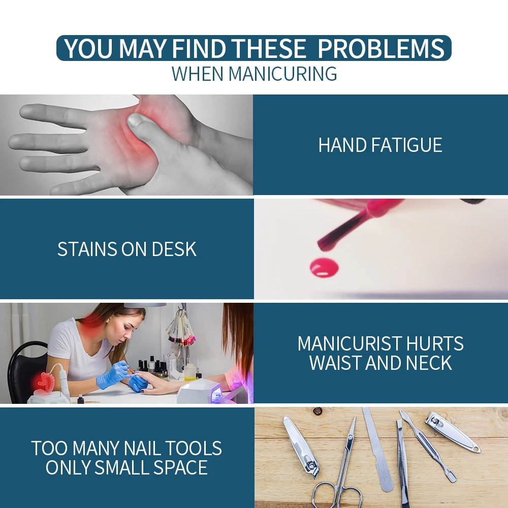 Reposemains à ongles,WhiteRepose main en cuir pour Nail Art, support — free download