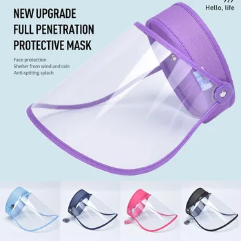 

Shield Mask Anti Saliva Fog Dust Full Face Cover Mouth Mask Protective Visor Shield Droplet Face Shield Transparent