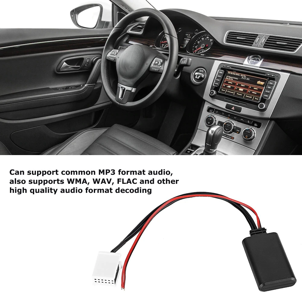 12 в контактный автомобильный адаптер Bluetooth AUX подходит для MCD RNS 510 RCD 200 210 300 310