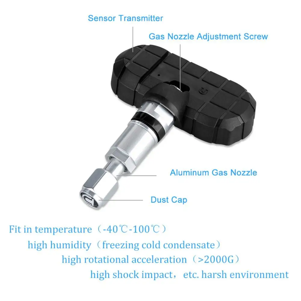 ForHonda CAREUD U912 автомобильный беспроводной TPMS система контроля давления в шинах встроенный датчик ЖК-дисплей Встроенный монитор