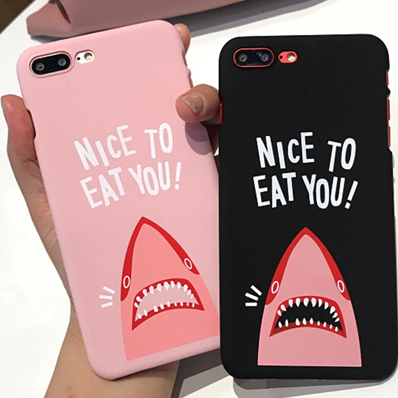 Смешной Рисунок акулы пара чехол для телефона iPhone 6 6s 7 8 Plus X Xs XR Max Жесткий PC задняя