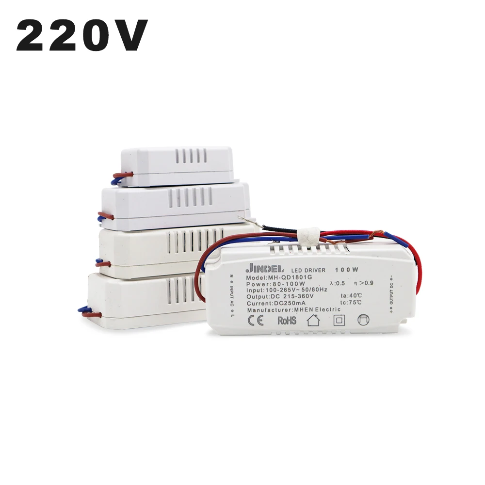 250mA LED Constant Current Power Supplies AC100-265V Constant Current Driver 2-5W 4-7W 8-12W 13-18W 19-24W 25-36W 37-54W 55-80W rk6006 bt cnc direct current regulated power supplies constant voltage constant current maintenance experimental power supplying device