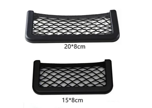 car seat back storage net bag phone holder trunk net auto car seat mesh organizer pockets