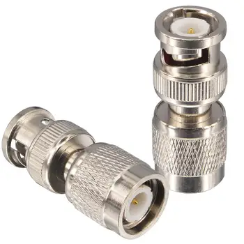 

(50 pieces/lot) Nickel Plated BNC Male to TNC Male Connector RF Coax Adapter
