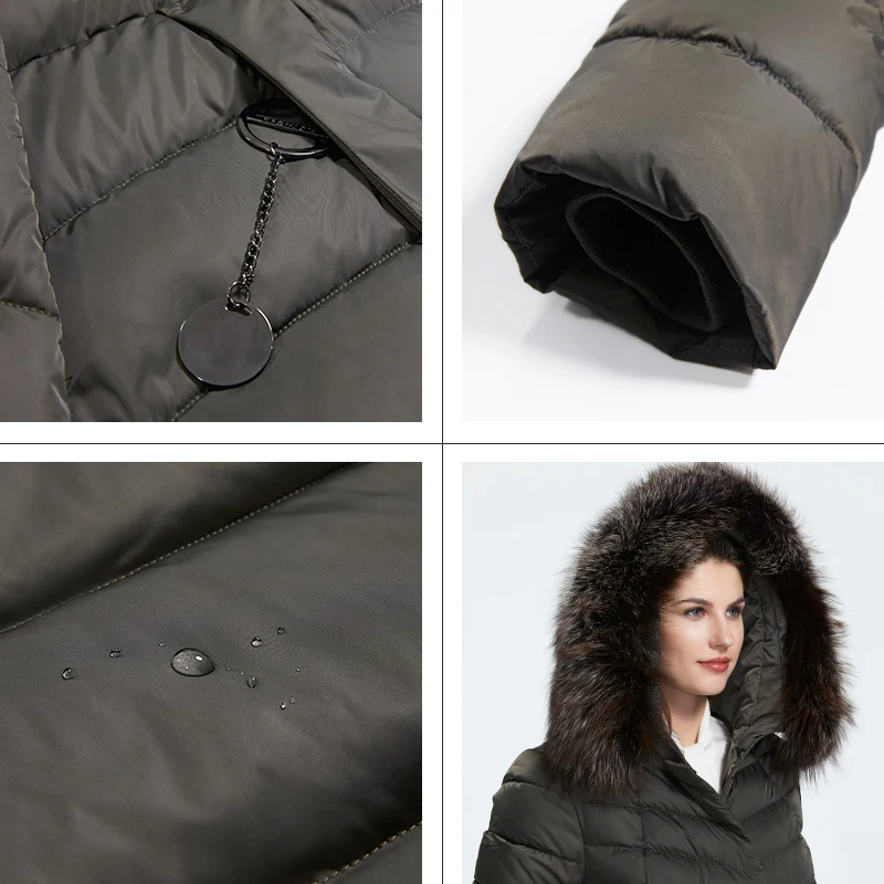 Astrid Зима новое поступление пуховик женский воротник из натурального меха свободная одежда верхняя одежда высокое качество женское зимнее пальто FR-2160