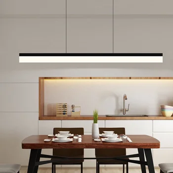 

New LED simple modern modeling meeting room gym creative rectangular office Chandelier