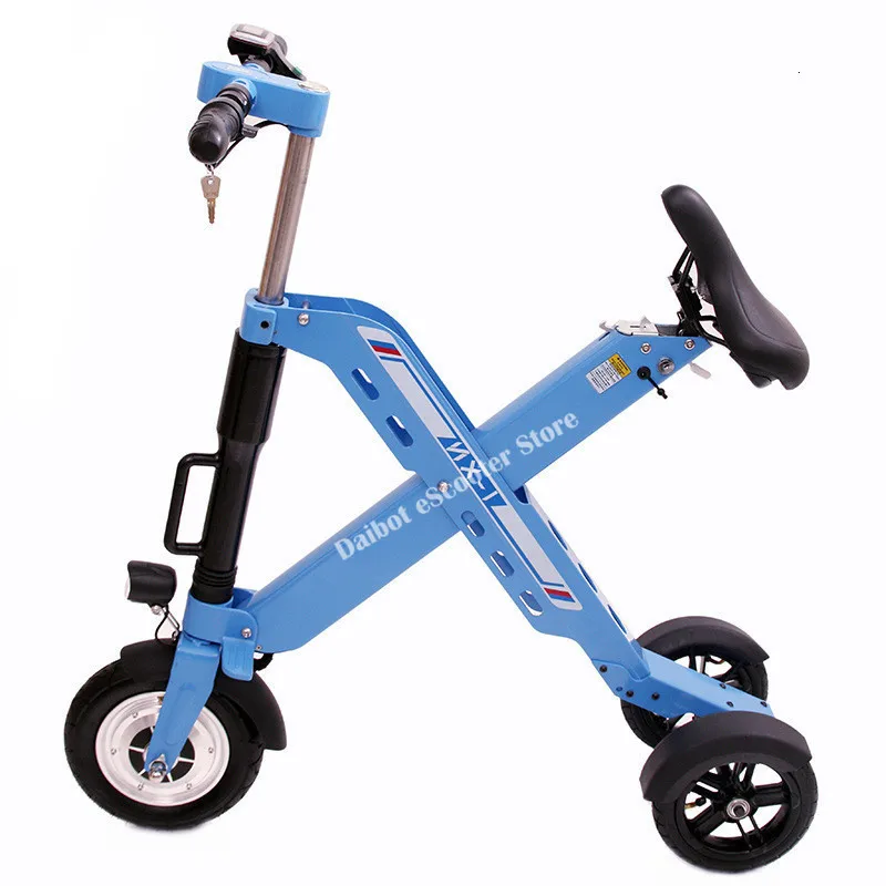 Daibot 3 Wheel Electric Scooter Mini Electric Bicycles 10 Inch 350W 36V Quick Foldable Portable Electric Bikes Adults Women (15)