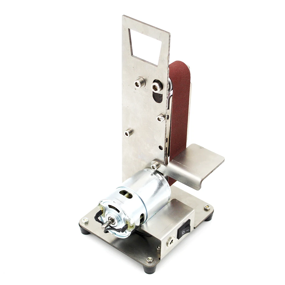 

DIY Electric Mini Belt Sander Fixed-angle Sharpener Table Cutting Edge Machine Angle Grinder to Belt Sander Wood Metal Working